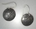 Steel Button Earrings ½ round with Niobium ear wires
